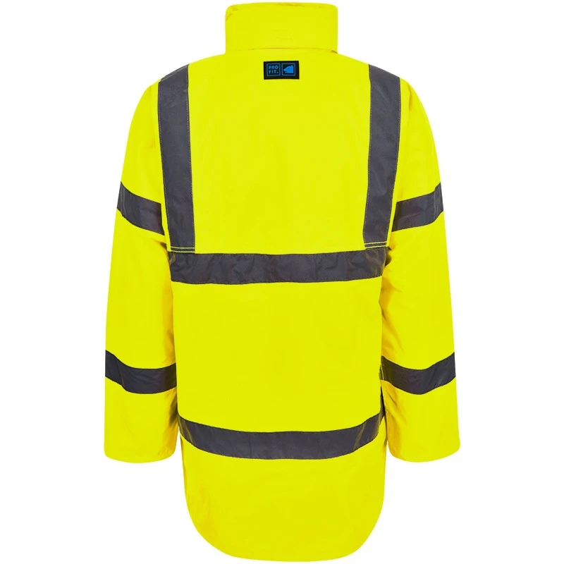 PRO FIT, high-visiblity parka, Neon Yellow, High-visibility clothing