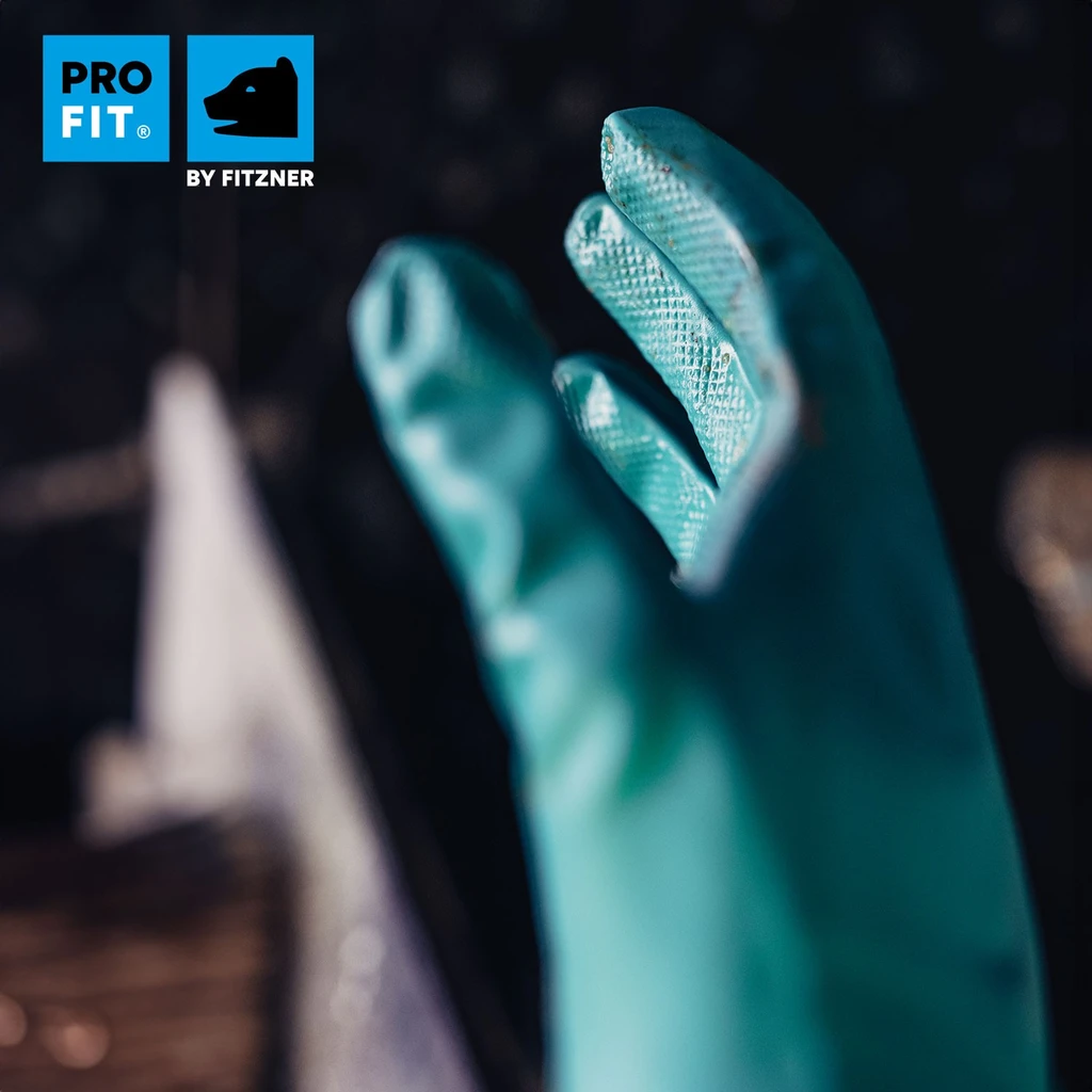 PRO FIT, Trivex nitrile chemical protective, Green, Chemical protection glove