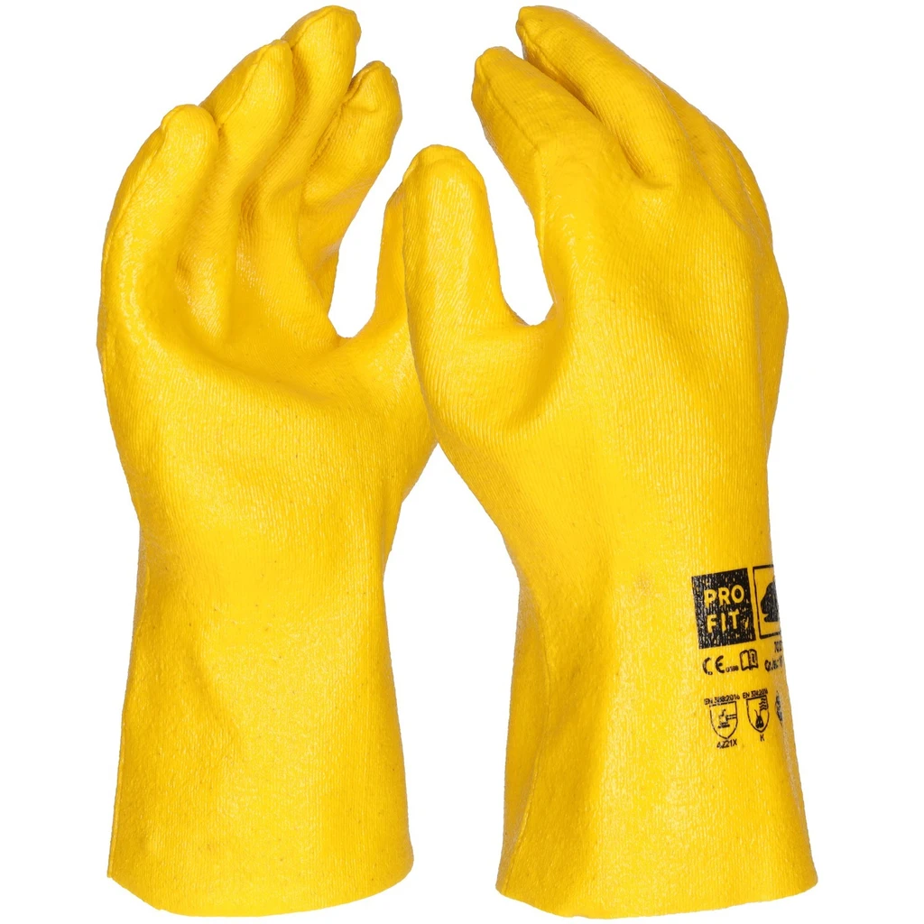 PRO FIT, Nitril Handschuh "Chem Lite", Gelb, Nitril Handschuhe