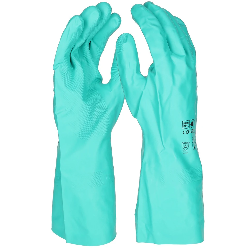 PRO FIT, Trivex nitrile chemical protective, Green, Chemical protection glove