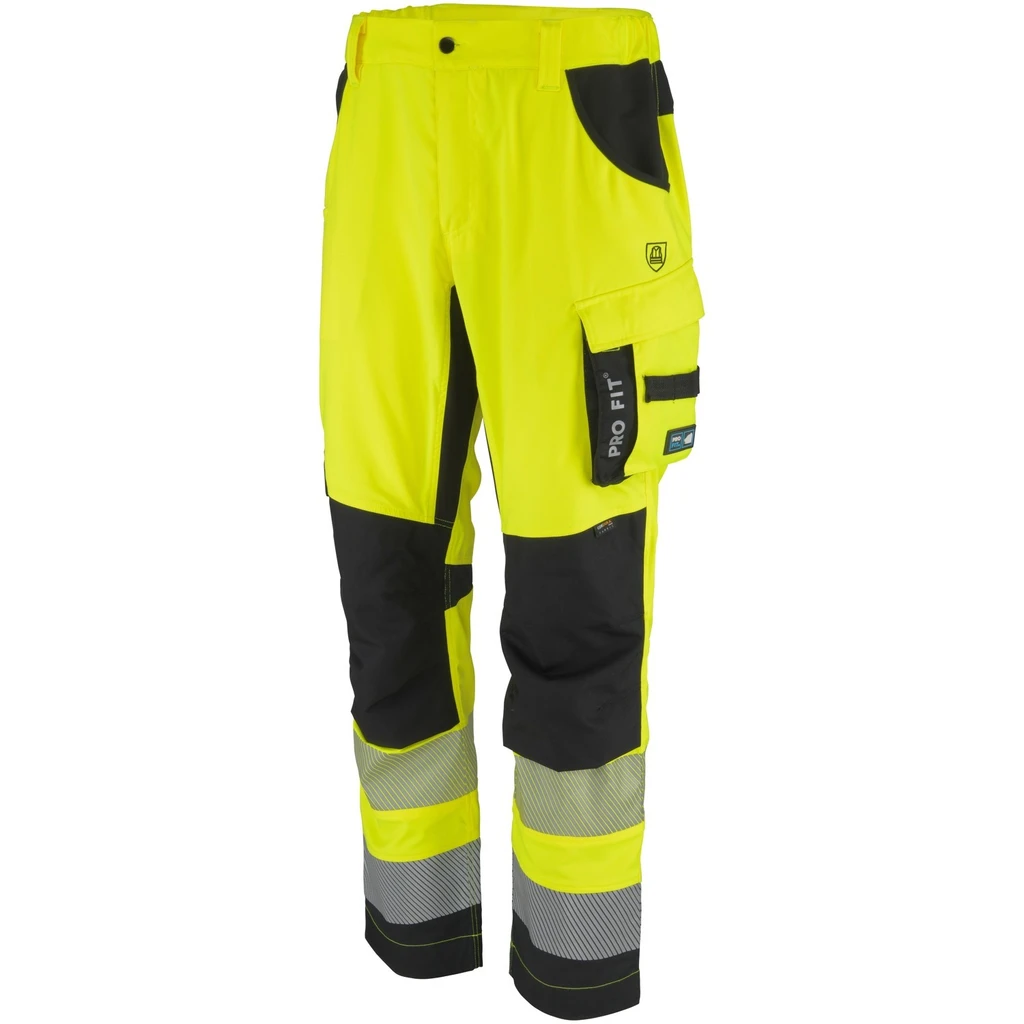 PRO FIT, High-visibility trouser, Neon Yellow, High-visibility clothing