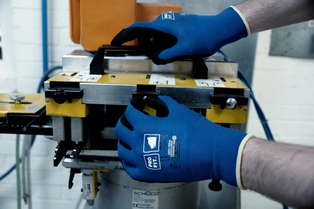 PRO FIT, Polymer-P glove, Black, Blue, HPT gloves