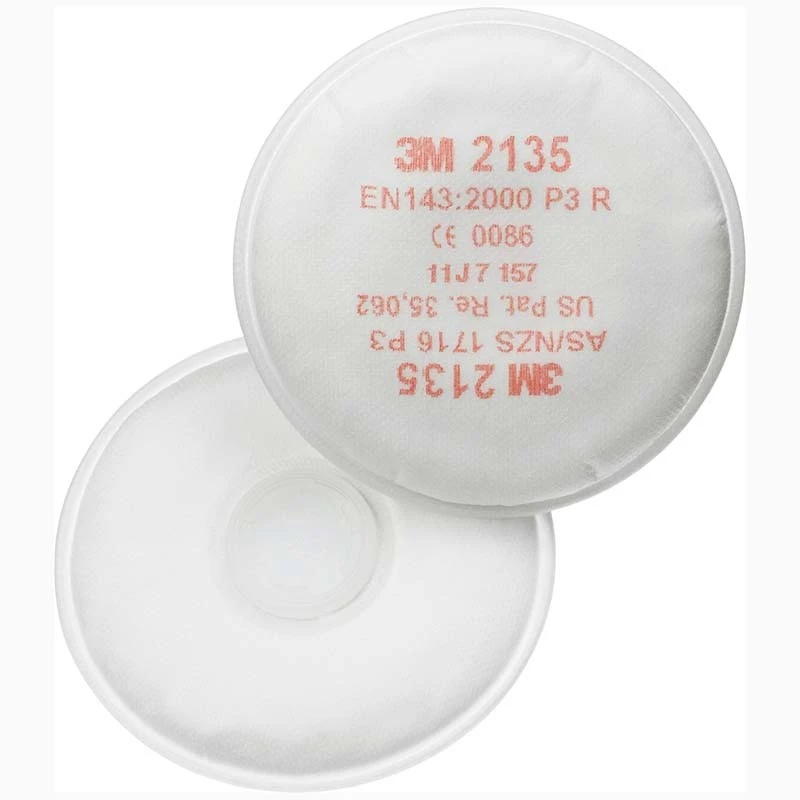 3M, 3M particulate filters P3, White, Gases and Vapors Mask, 3M