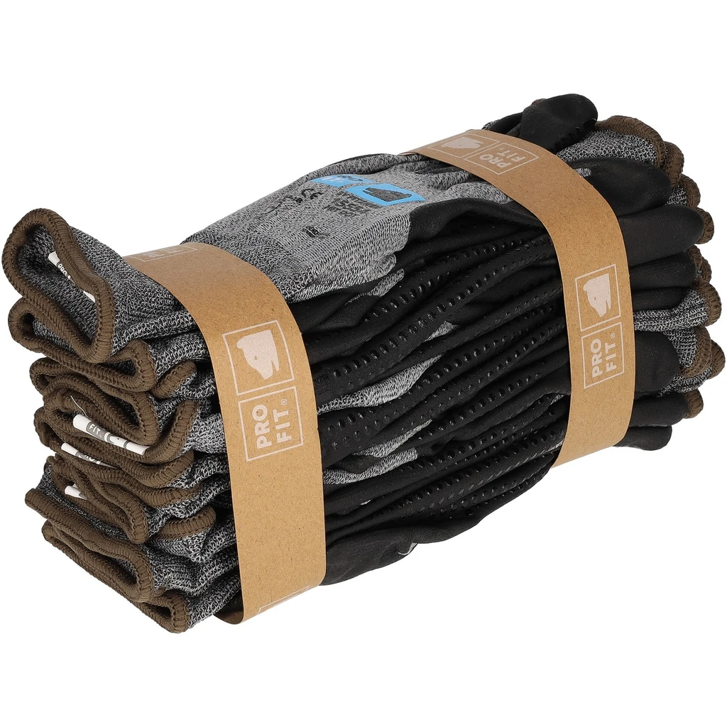 PRO FIT, nitrile foam glove maxim cool, Black, Grey, Nitrile foam gloves