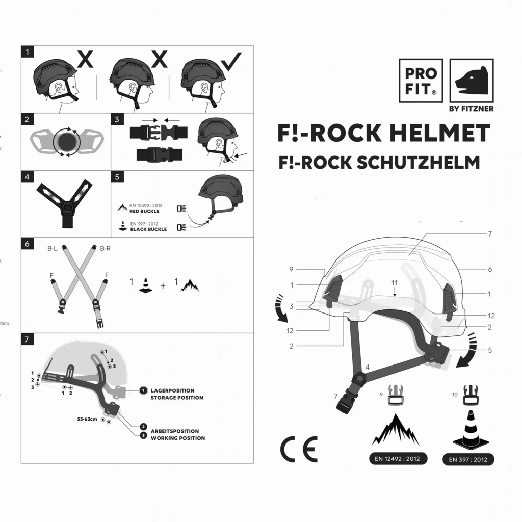 PRO FIT, Pro Cap F!-Rock Schutzhelm, Neon Gelb, Helm