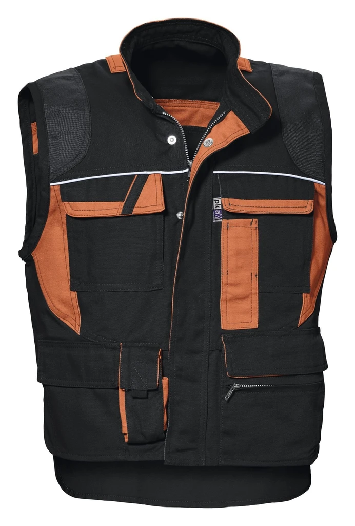 PKA, Threeline De Luxe vest, Black, Workwear pka