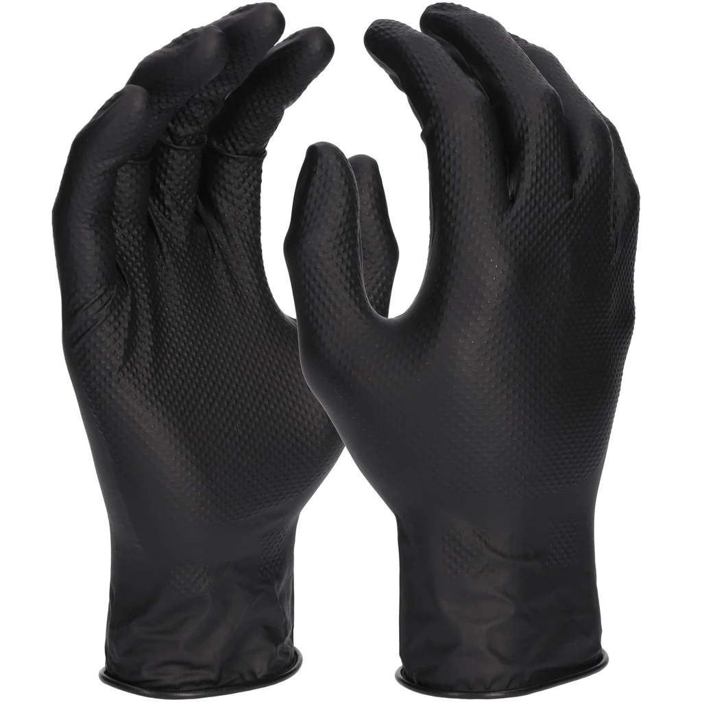 PRO FIT, nitrile disposable glove, Black, Disposable gloves