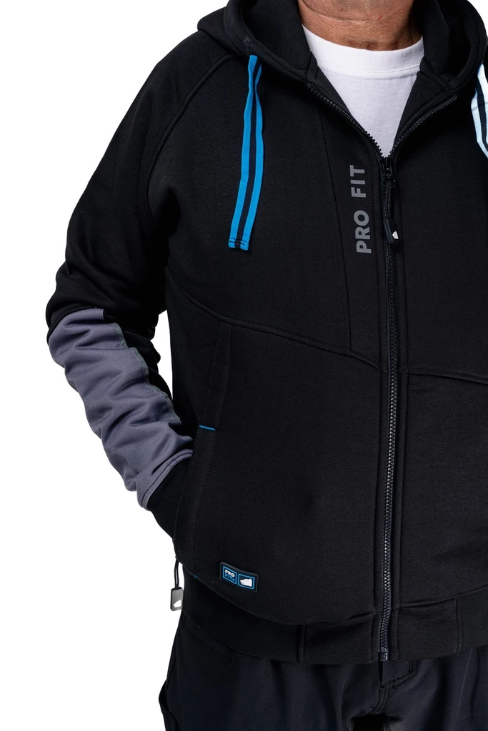 PRO FIT, Zip hoodie, Black, Shirt