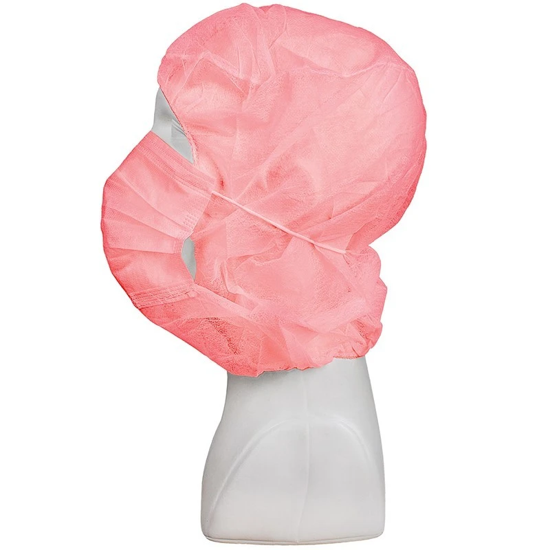 PRO FIT, astro caps with integrated, Red, Disposable clothing