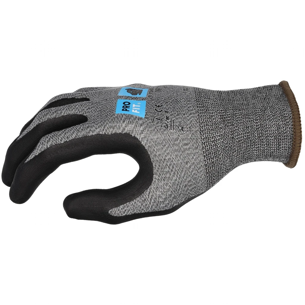 PRO FIT, nitrile foam glove maxim cool, Black, Grey, Nitrile foam gloves