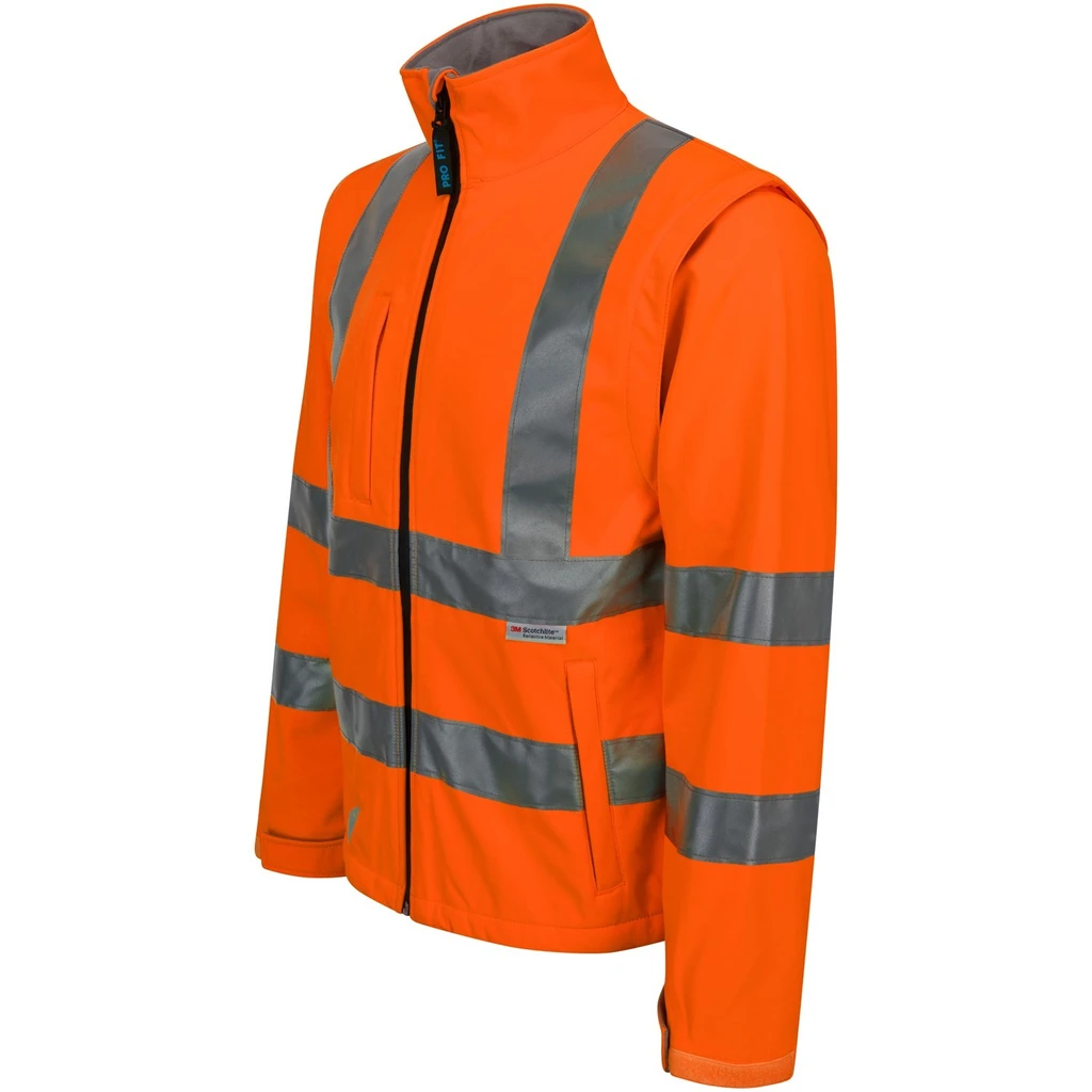 PRO FIT, Warning protection softshell jacket, High-visibility protection softshell