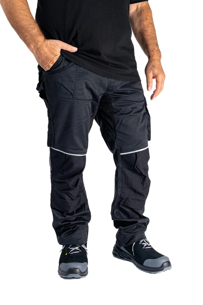 PRO FIT, Work trousers stretch, Black, Pants