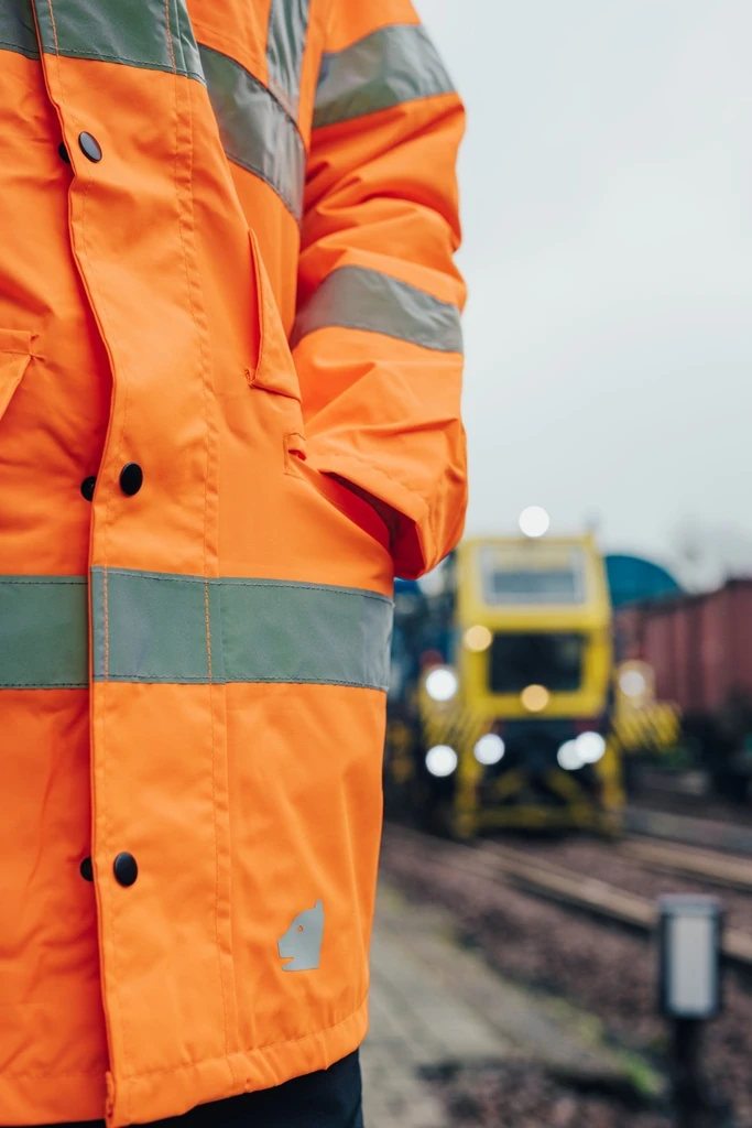 PRO FIT, high-visiblity parka, Neon Orange, High-visibility clothing