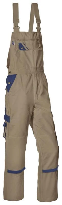 PKA, Threeline Perfect dungarees, Blue, Brown, Workwear pka