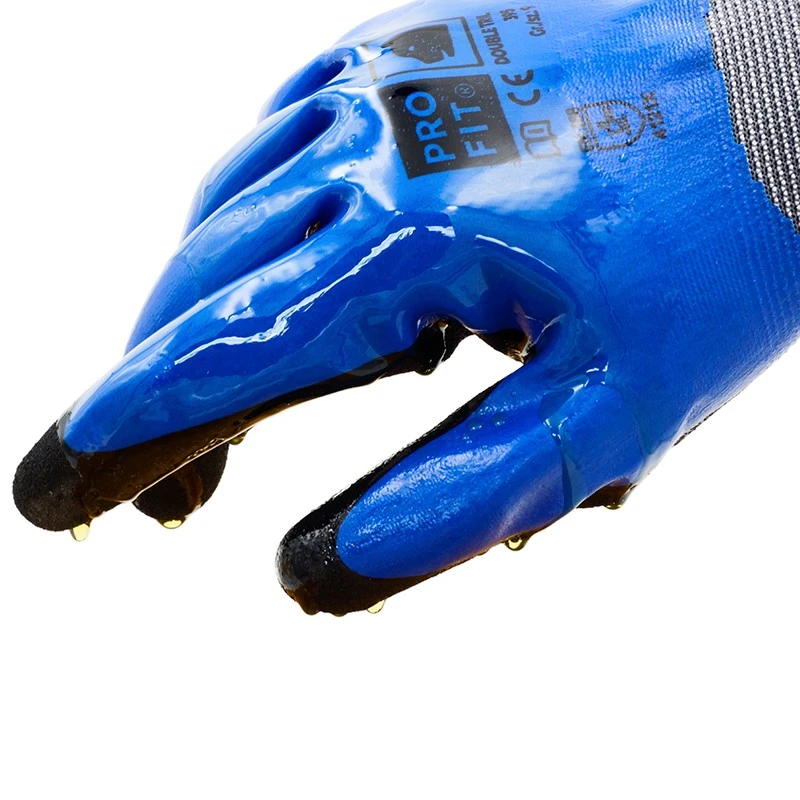 PRO FIT, nitrile foam glove maxim cool, Black, Blue, Nitrile foam gloves