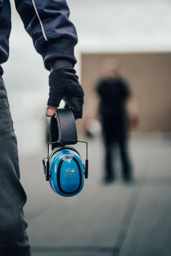 PRO FIT, Protect 26 earmuff, Black, Blue, Hearing protection capsules