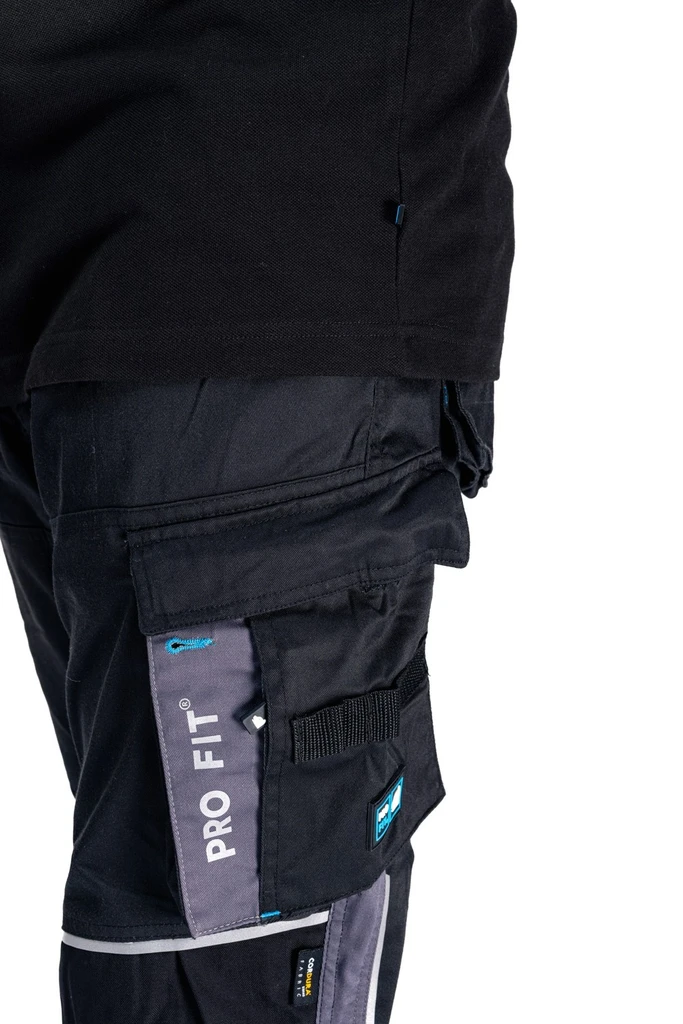 PRO FIT, Work trousers stretch, Black, Pants