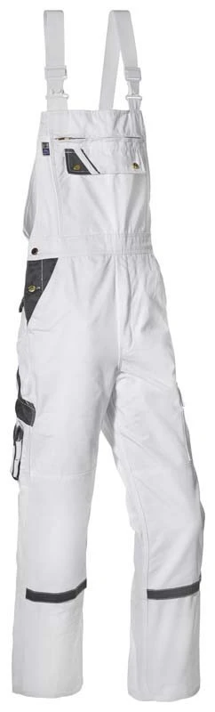 PRO FIT, Threeline Perfect dungarees, Grey, White, Workwear pka