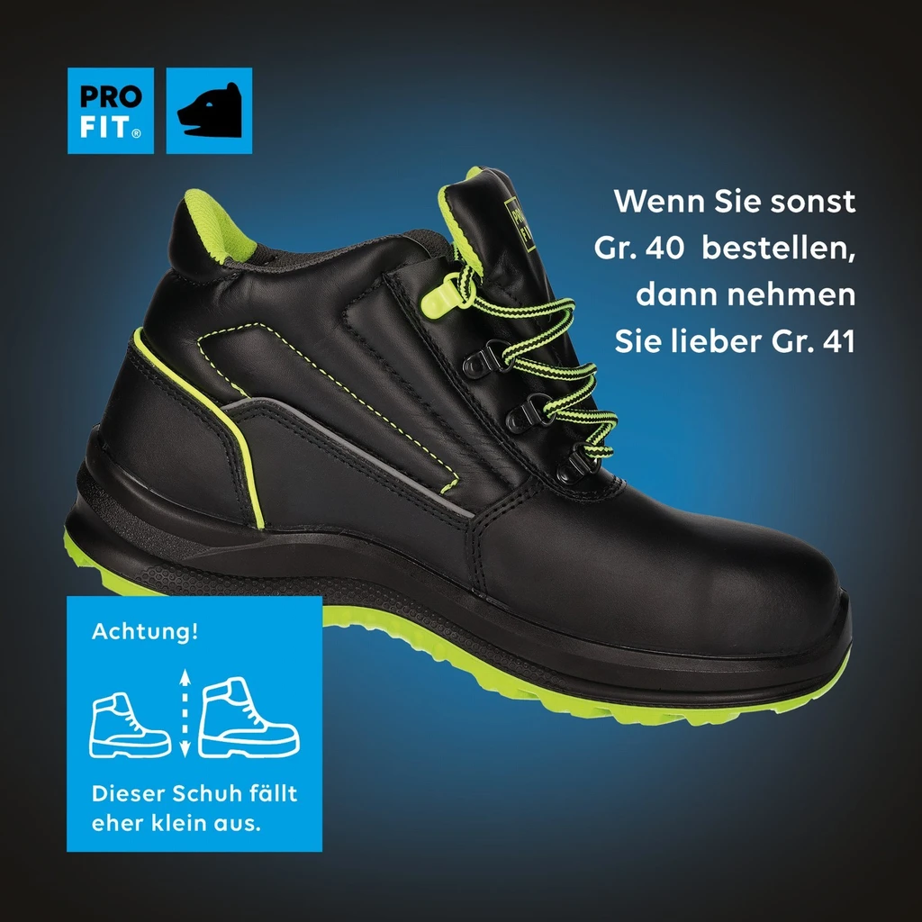 PRO FIT, safety shoe Arctos E, Black, Safety Shoes S3