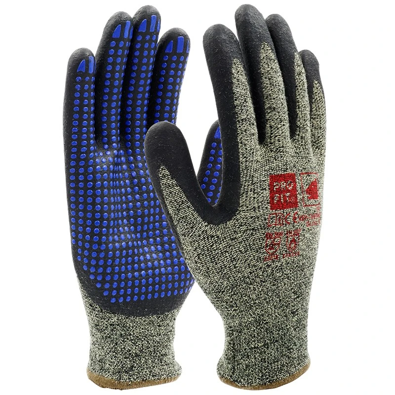 PRO FIT, Nitril Handschuhe, Schwarz, Grau, Hitzeschutzhandschuhe