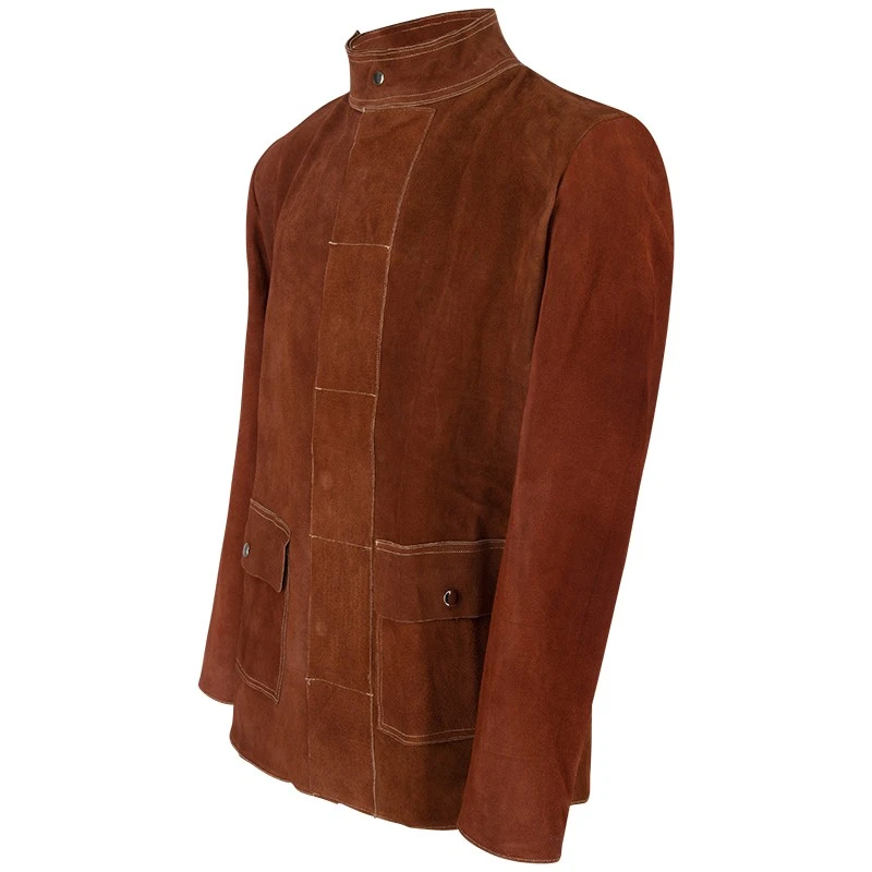 PRO FIT, sebatan leather jacket, Brown, Jackets/Vests