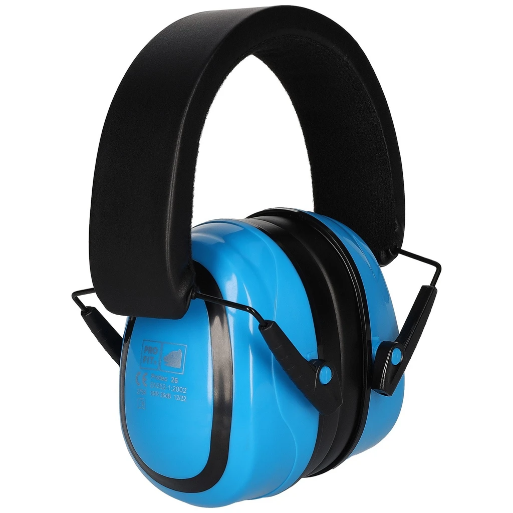 PRO FIT, Protect 26 earmuff, Black, Blue, Hearing protection capsules
