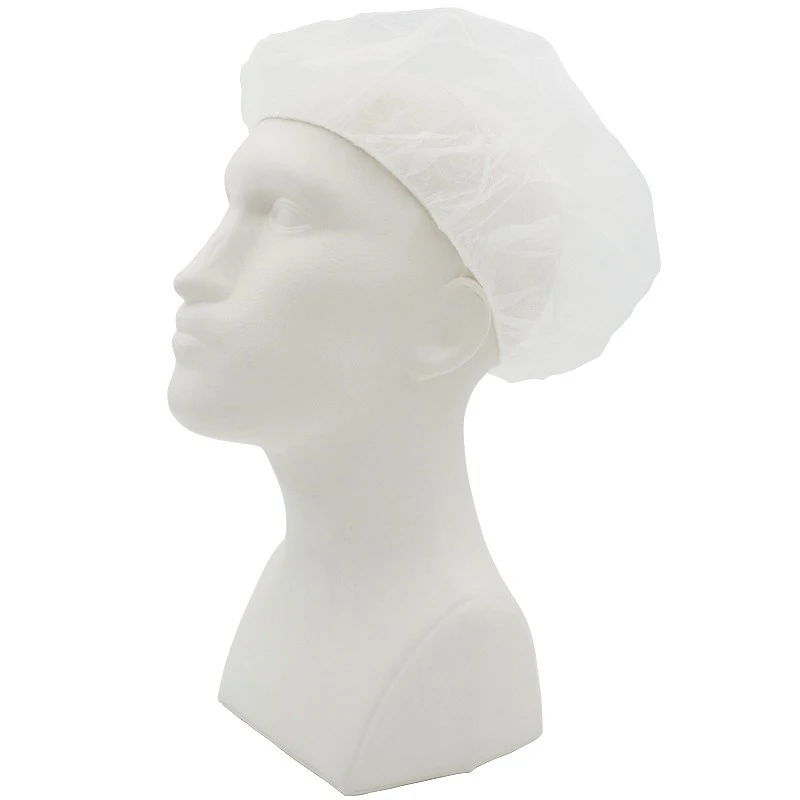 PRO FIT, peaked bouffant cap white, Disposable clothing