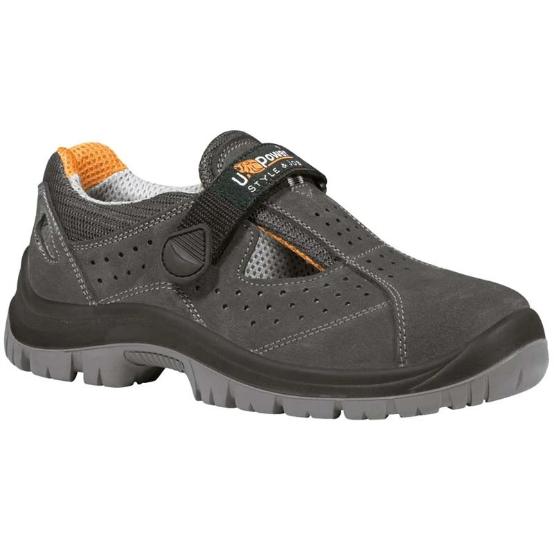 U POWER logo, magic safety sandale, Safety shoes S1