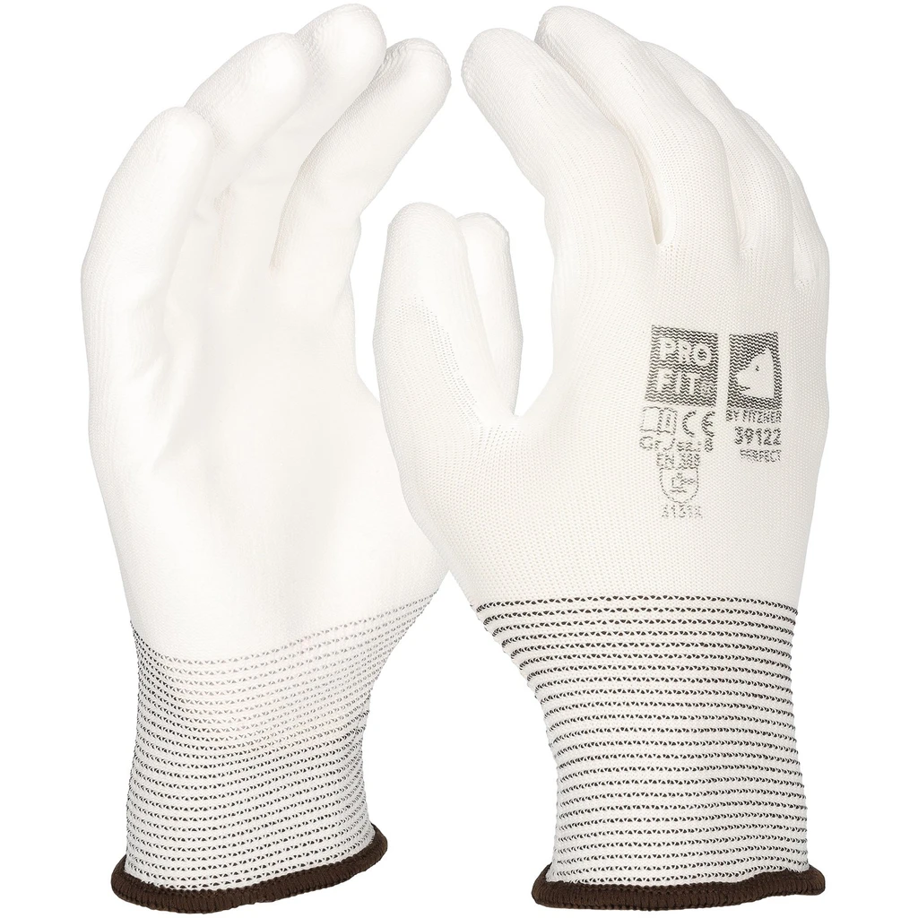 PRO FIT, PU Handschuh "Perfect", Weiß, PU-Handschuhe