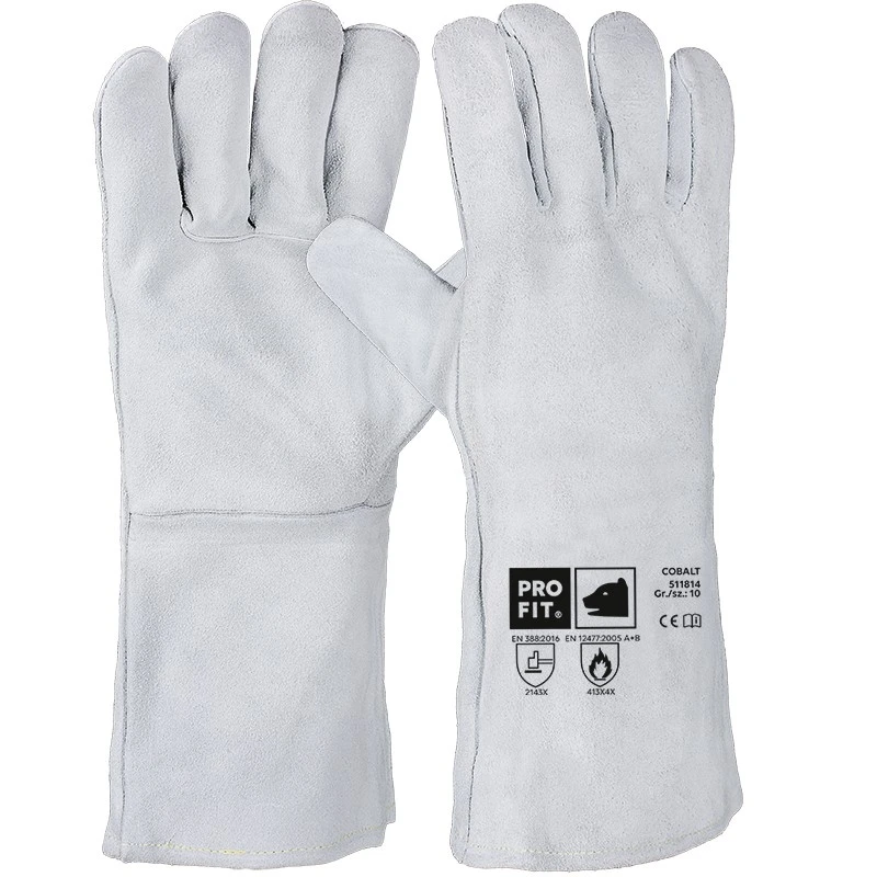PRO FIT, cow split leather welder`s, Natural, Welders