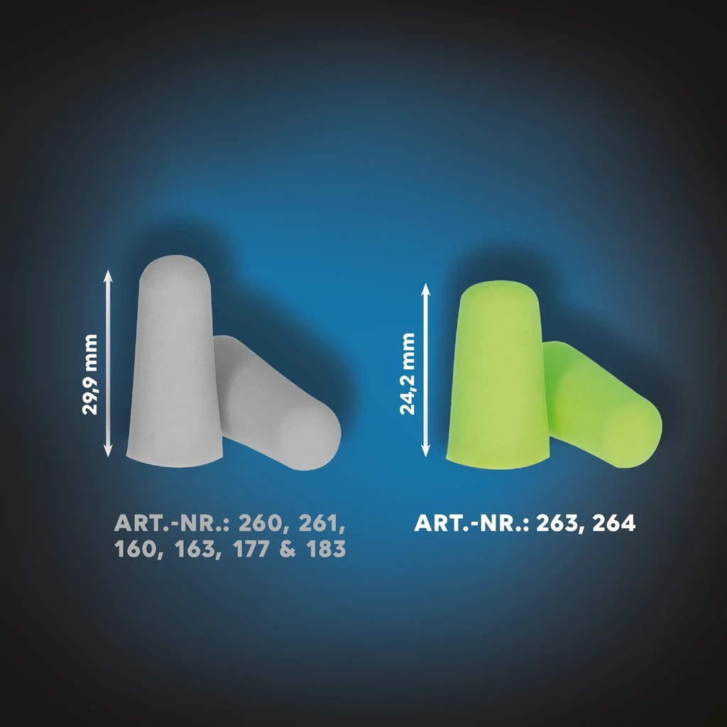 PRO FIT, Prosoft 37 earplugs, Green, Earplugs