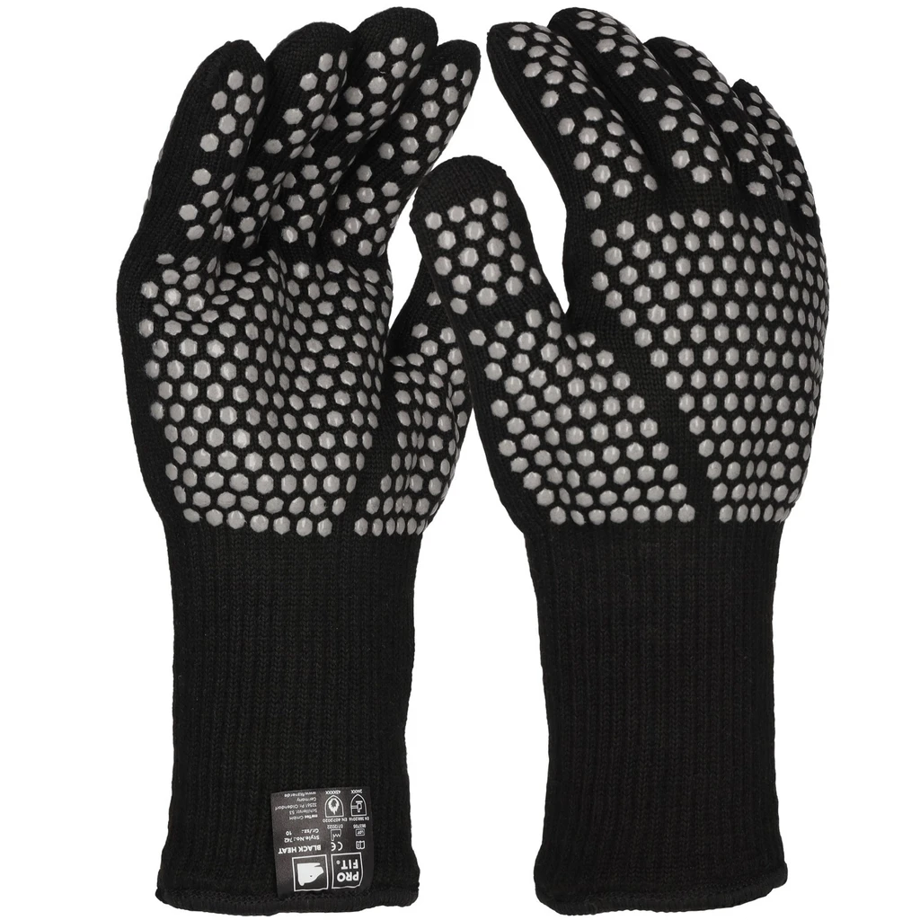PRO FIT, BLACK HEAT heat protection, Black, Heat Protection gloves