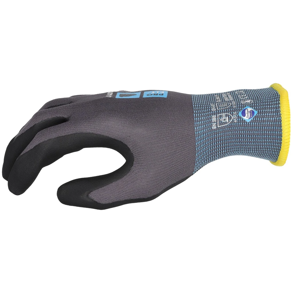 PRO FIT, nitrile foam glove maxim cool, Black, Grey, Nitrile foam gloves