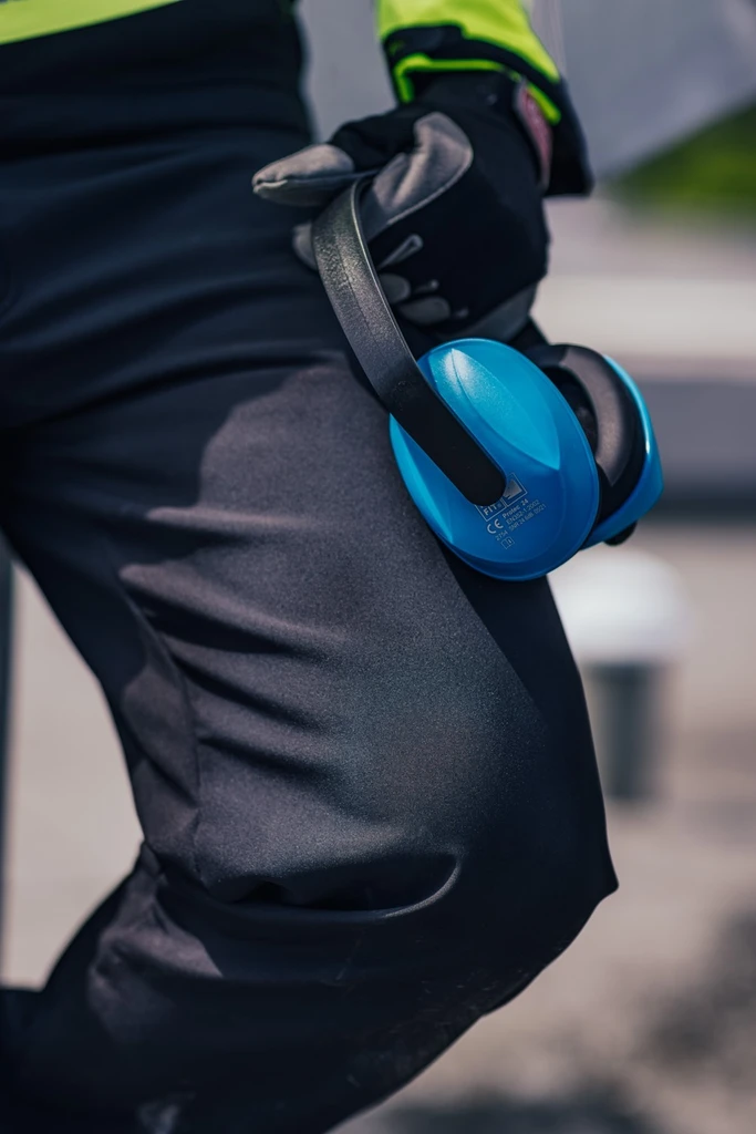 PRO FIT, Protec 24 earmuff, Black, Blue, Hearing protection capsules